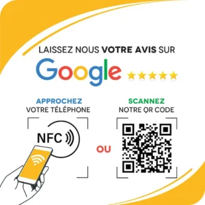 Plaques NFC Avis Google My Business - Half Color