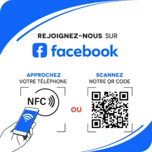 Plaque NFC Facebook - Half Color