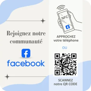 Plaque NFC Facebook - Corporate