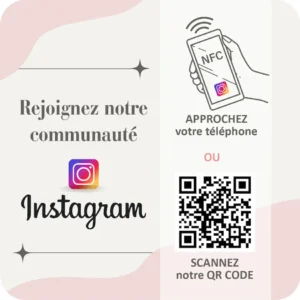 Plaque NFC Instagram - Corporate